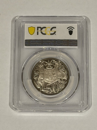 Australia 1966 50c Fifty Cents Silver Proof PCGS Graded PR68DCAM FDC