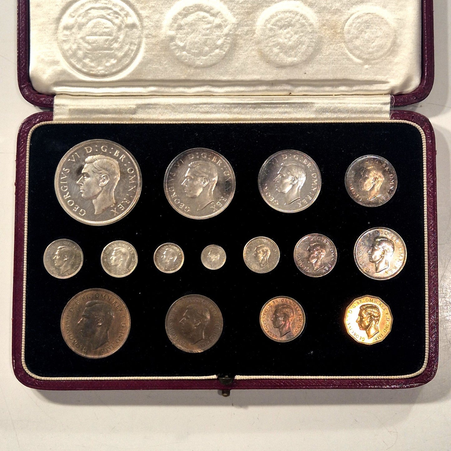 1937 UK Specimen Proof 15 Coin Set George VI Coronation Royal Mint Official