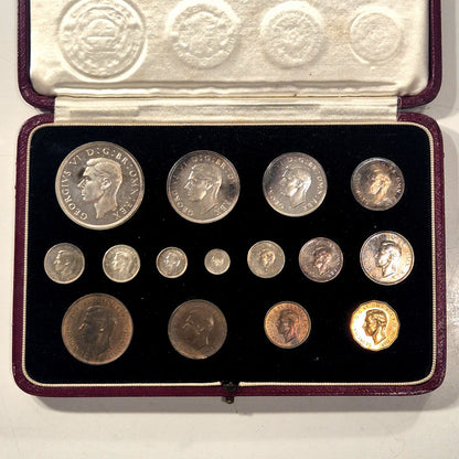 1937 UK Specimen Proof 15 Coin Set George VI Coronation Royal Mint Official