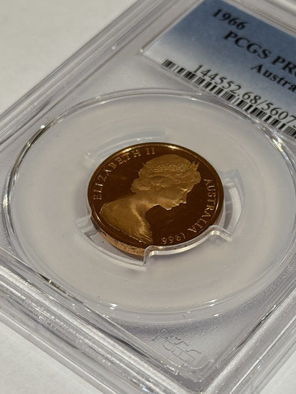 Australia 1966 2c Two Cents PCGS Graded PR68DCAM Proof Coin