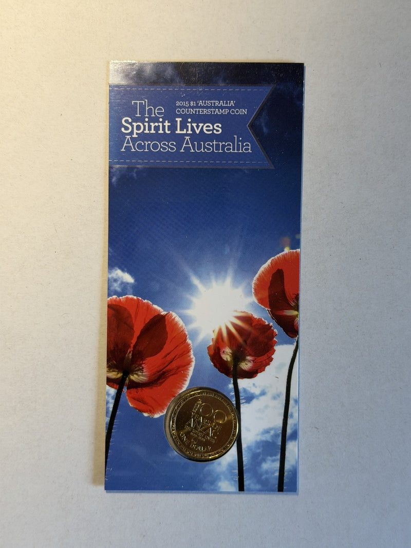 The Spirit Lives Across Australia 2015 $1 One Dollar Counterstamp RAM Card