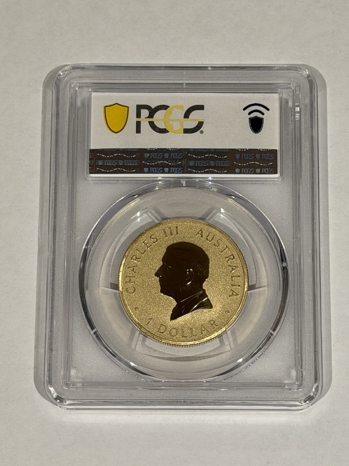 2025-P $1 One Dollar Ngana Nyitting Green Emu PCGS Graded MS69 Coloured Coin