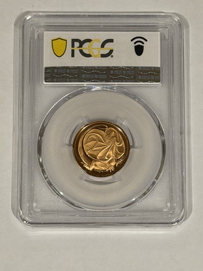 Australia 1966 2c Two Cents PCGS Graded PR69DCAM Proof Coin (560756)