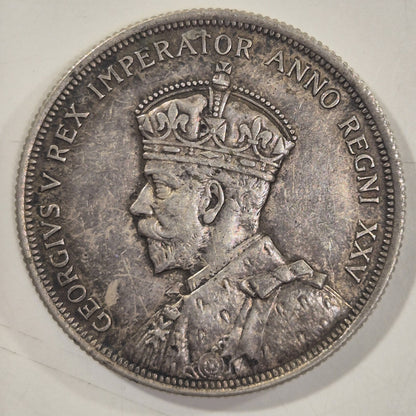1935 Canada George V Silver 1 Dollar gVF Coin Natural Tone