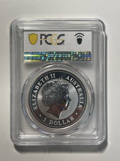 Australia 2004 1oz Silver Lunar Series I Monkey PCGS Graded MS70 TOP POP Coin