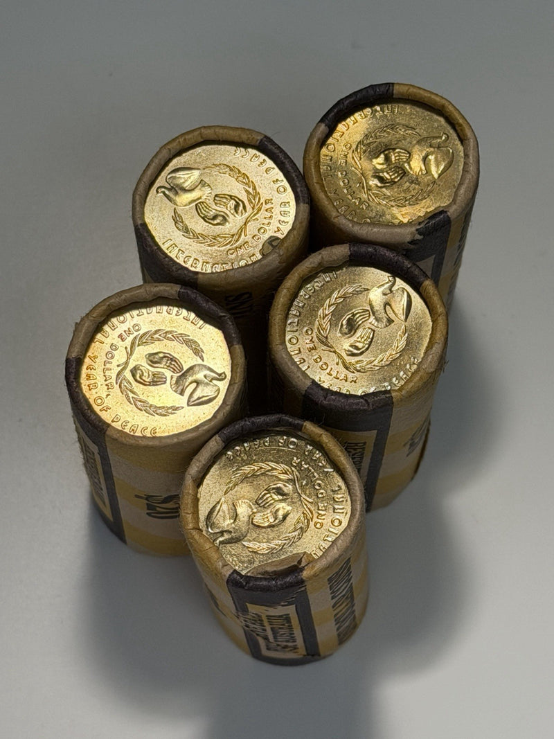 1x Australia $1 1986 International Year Of Peace RAM Roll 20x Coins