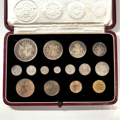 1937 UK Specimen Proof 15 Coin Set George VI Coronation Royal Mint Official