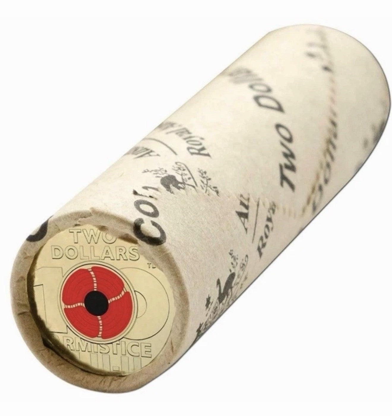 Australia 2018 $2 Two Dollars Armistice Remembrance HT Heads/Tails RAM Roll