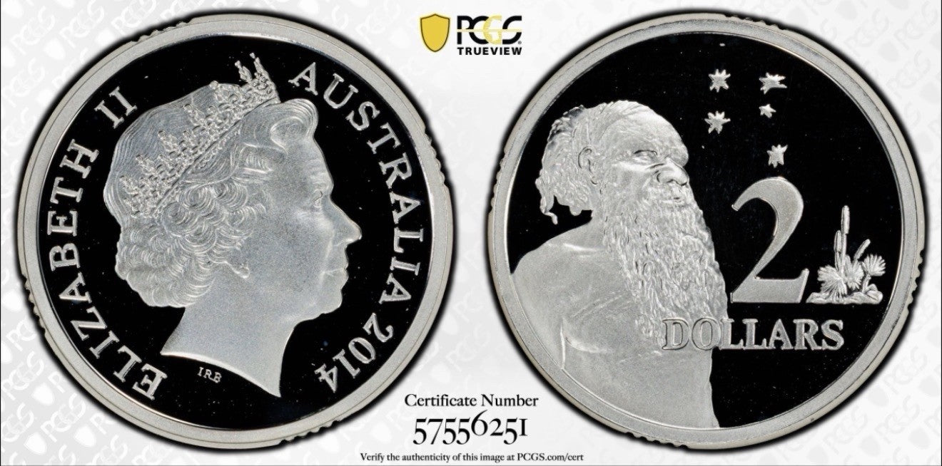 Australia 2014 Fine 999 Silver $2 Two Dollars PCGS Graded PR69DCAM Coin Rare