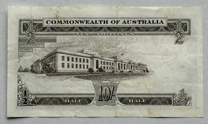 Commonwealth Australia 1961 10/- Ten Shillings Coombs/Wilson Paper Banknote VF