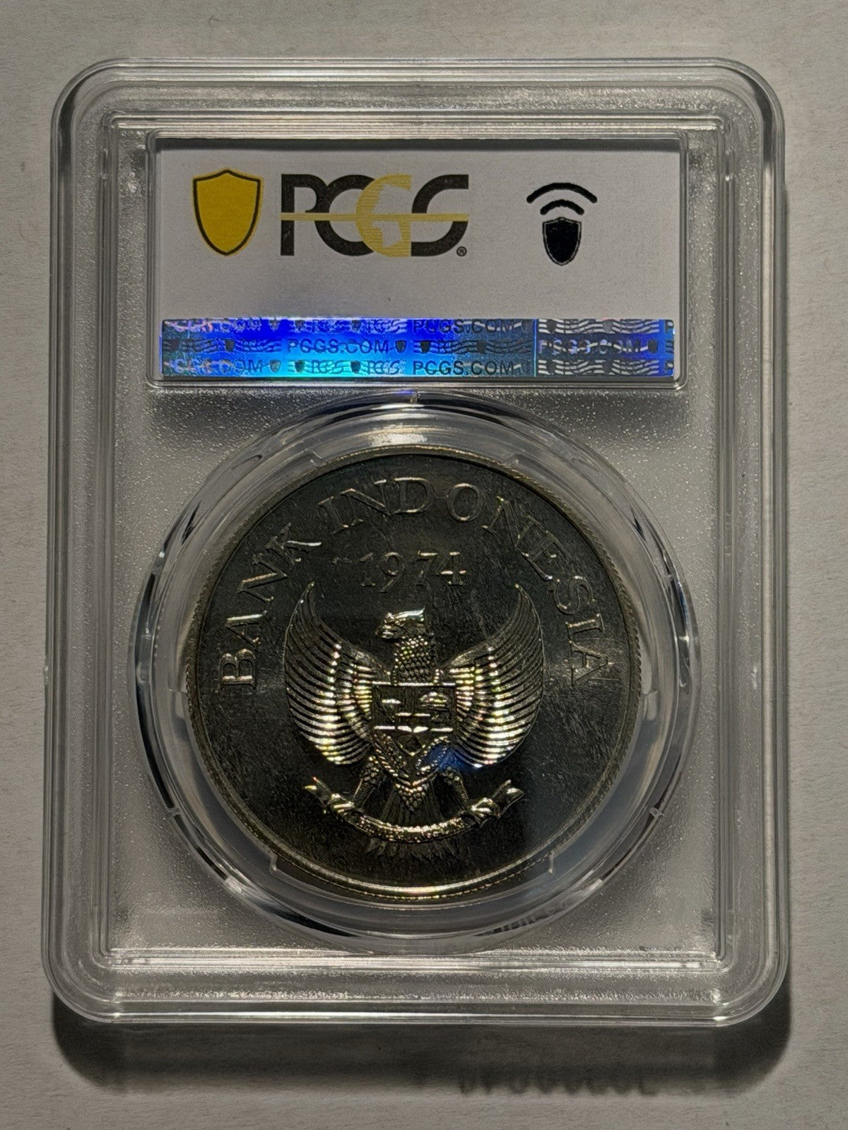 Indonesia 1974 2000Rp Rupiah Tiger PCGS Graded MS66 Silver (.500) Coin