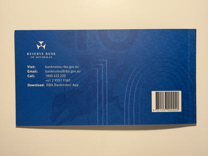 Australia UNC 2017 Next Generation of $10 Ten Dollars Banknote Folder RBA