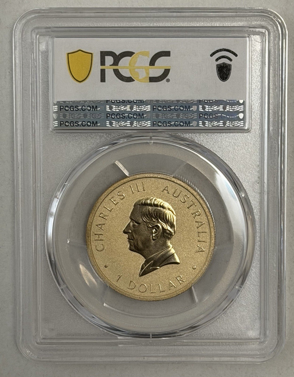 2025-P $1 One Dollar Ngana Nyitting Green Emu PCGS Graded MS69 Coloured Coin