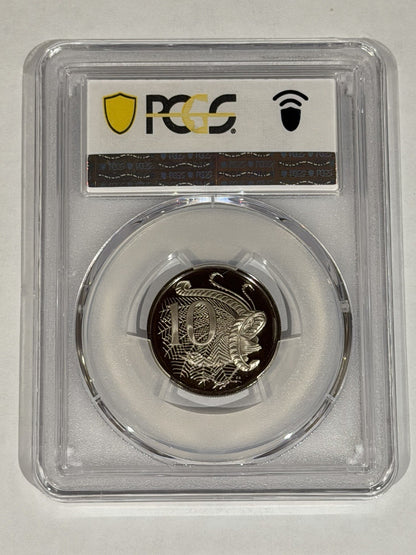 Australia 1966 10c Ten Cents PCGS Graded PR69DCAM Proof Coin